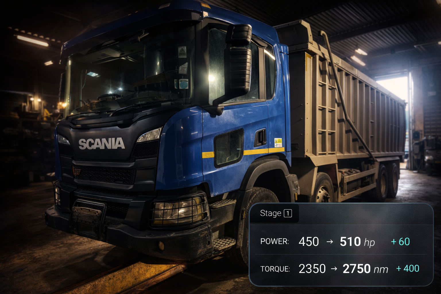 Scania p450 bulker remap tune